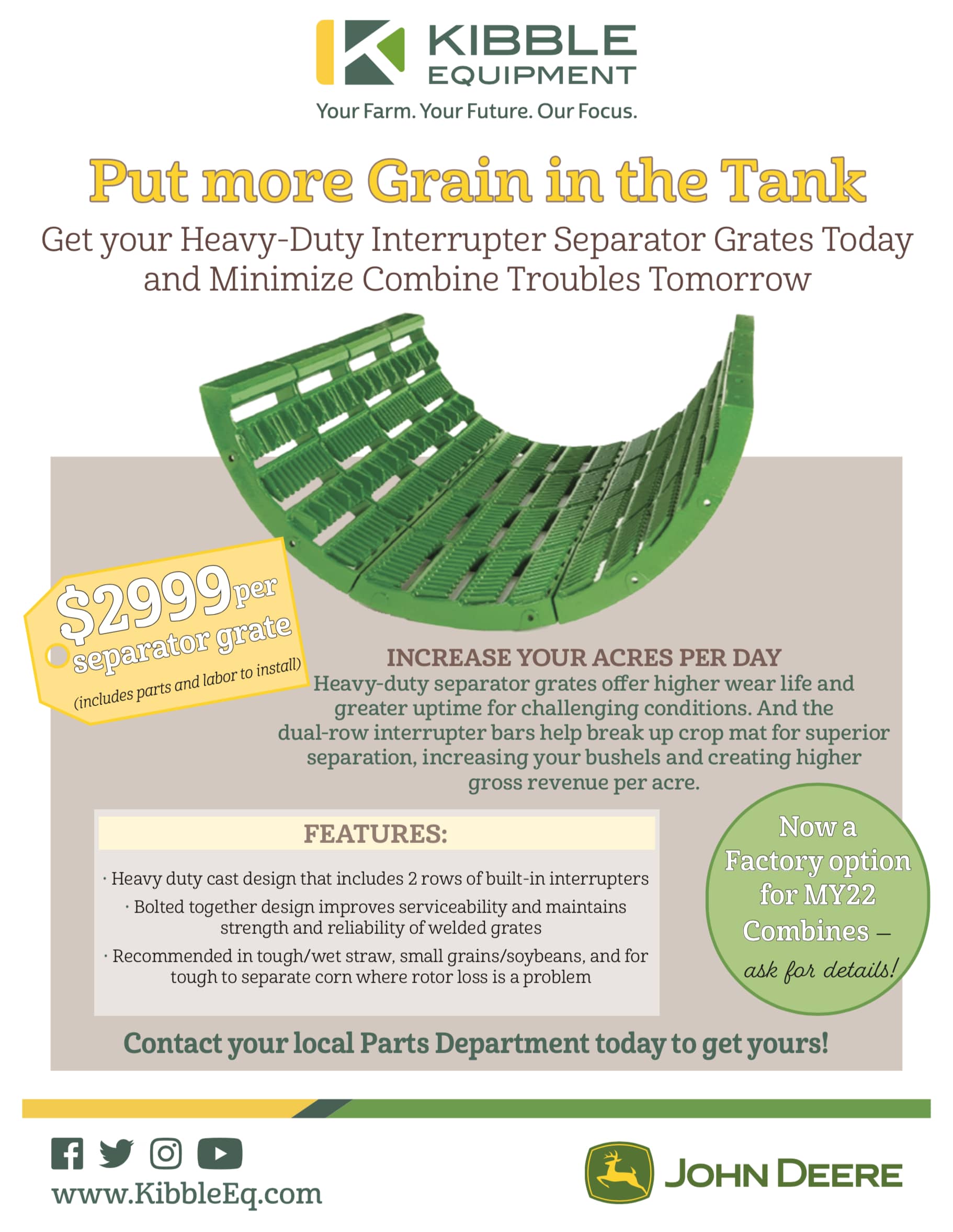 Heavy-duty separator grates