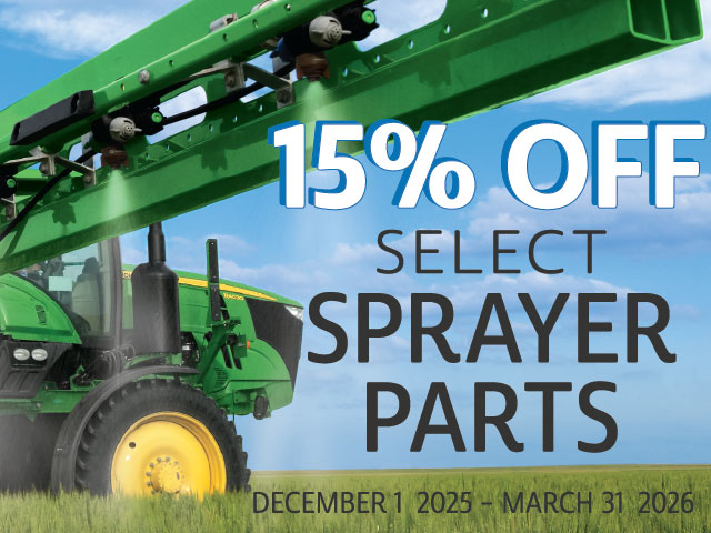 15% OFF Select Sprayer Parts