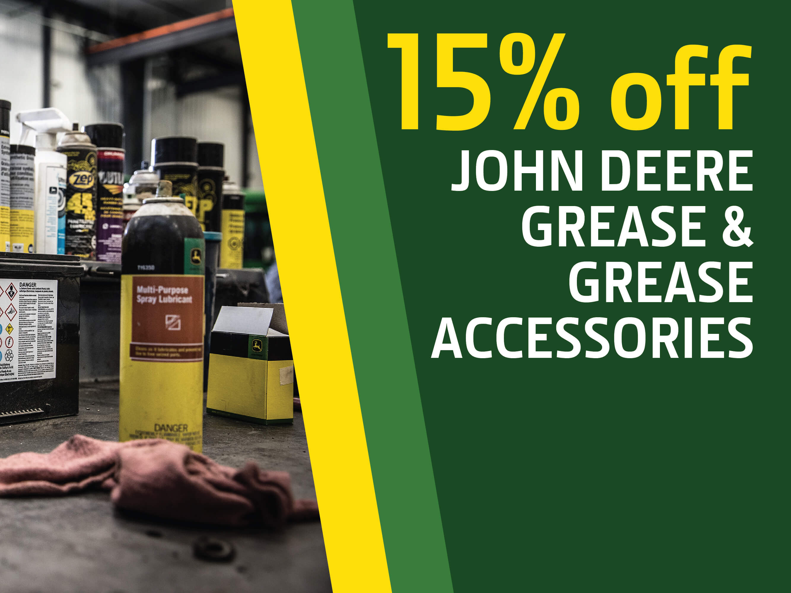 15% OFF John Deere Grease & Grease Accessories